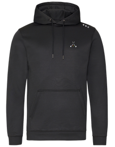 golf god clothing black crossed clubs hoodie 