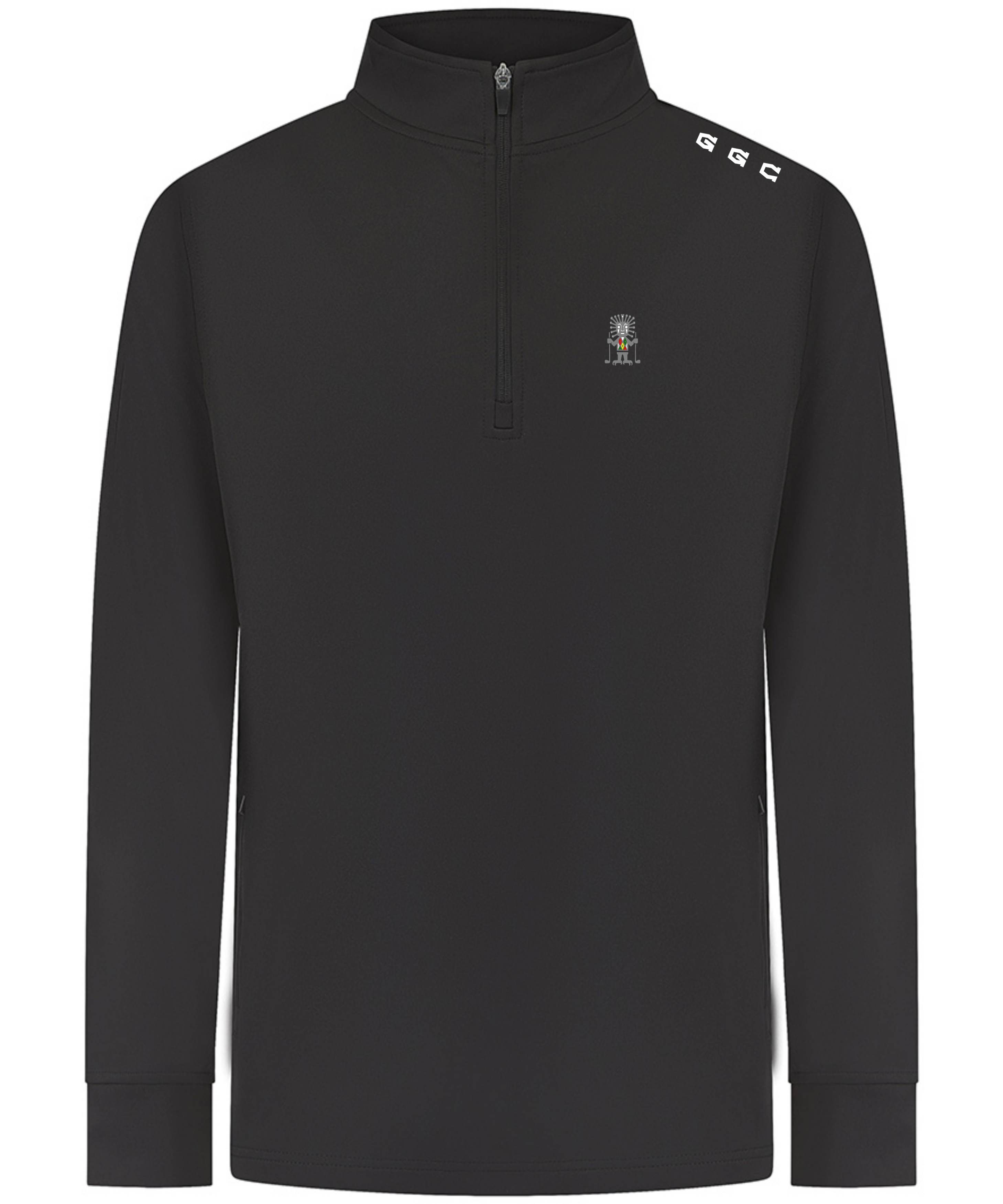 G G C back quarter zip front 