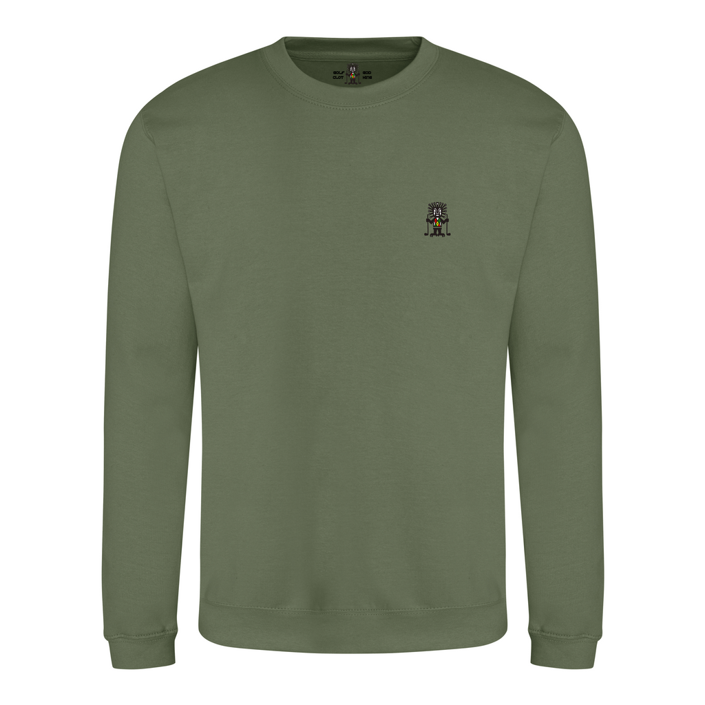 golf god clothing classic earthy green sweatshirt