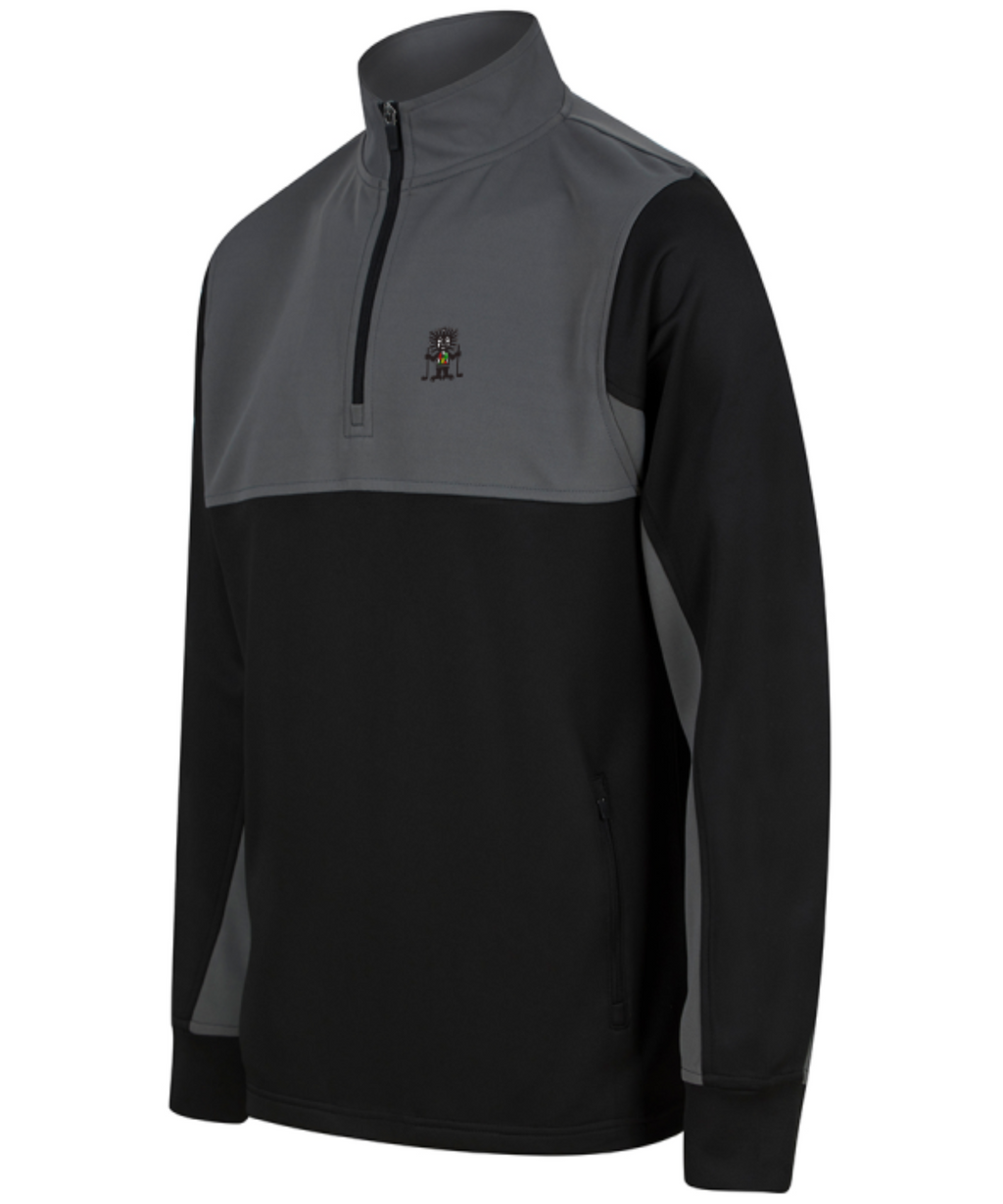 golf god clothing classic black/gunmetal mid layer