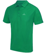 Load image into Gallery viewer, golf god clothing crossed clubs kelly green neoteric polo shirt
