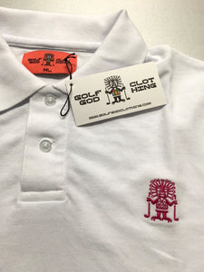 GGC White Cotton Polo Shirt T-Shirt