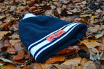 Load image into Gallery viewer, Golf God Clothing Bobble Hat - Navy/White 
