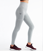Load image into Gallery viewer, Golf Goddess Knit Style Sport Leggings - Heather Grey
