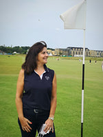 Load image into Gallery viewer, Women&#39;s Wings Golf Goddess Cotton Sleeveless Polo Shirt
