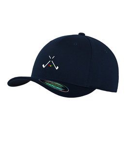 Golf God Clothing Crossed Clubs Cap - Navy/White