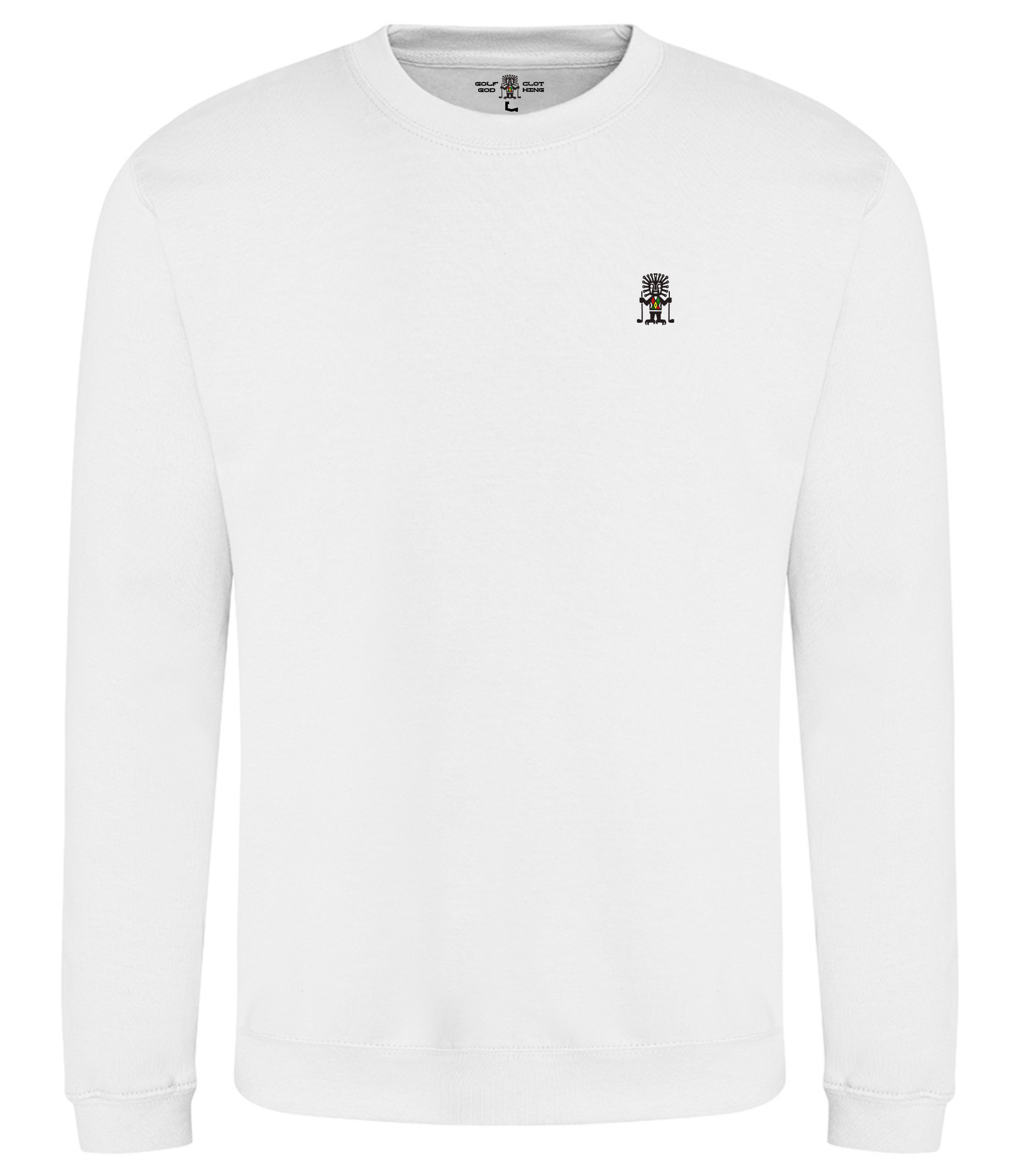 golf god clothing white classic sweatshirt