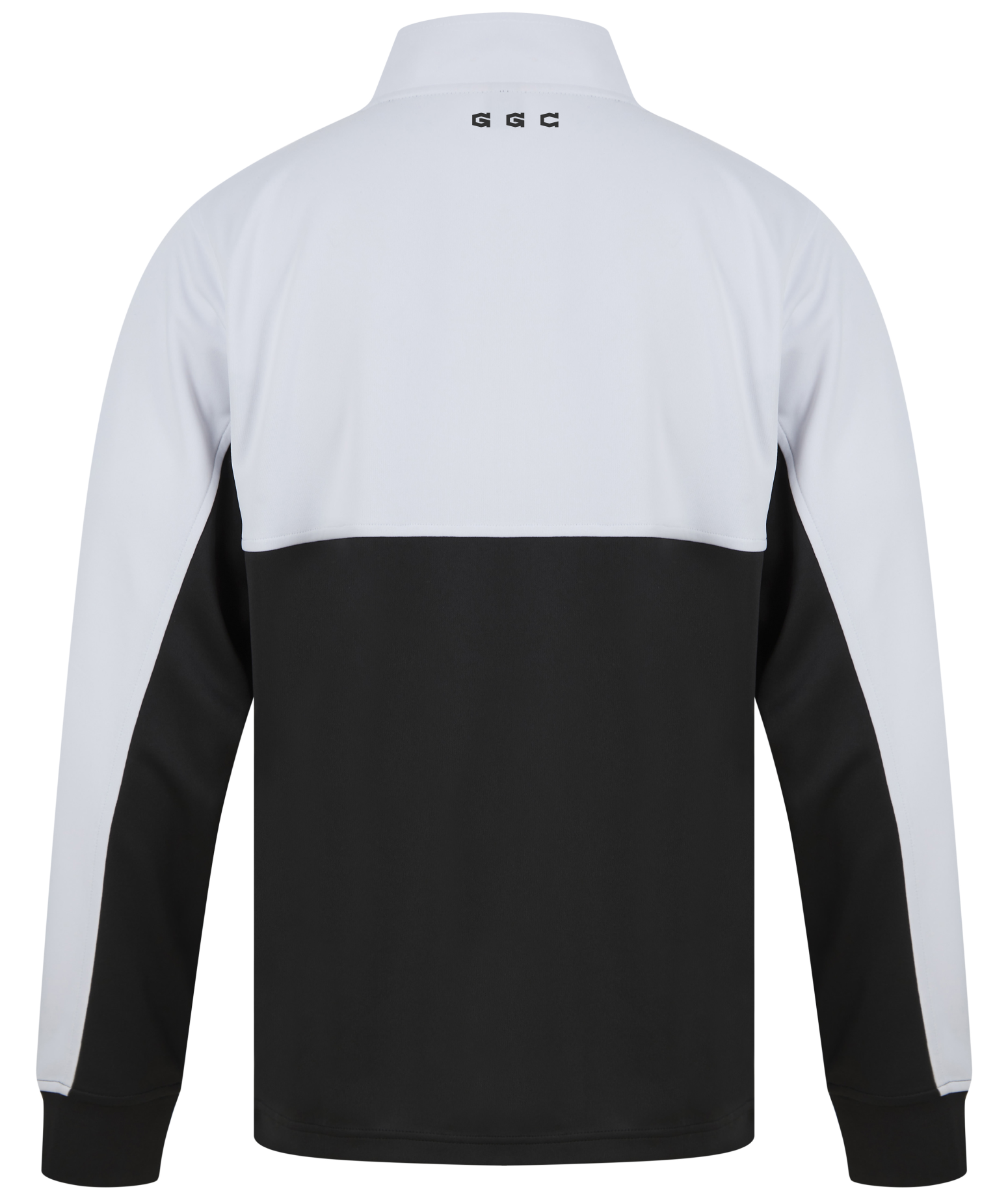 Crossed Clubs Black & White 1/4 Zip Pullover