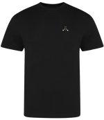 Load image into Gallery viewer, Golf god clothing black crossed clubs t shirt
