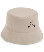Load image into Gallery viewer, golf god clothing crossed clubs cotton bucket hat 
