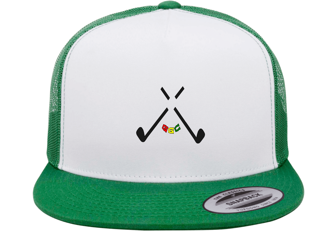 Golf God Clothing Crossed Club Snapback - Green/White 