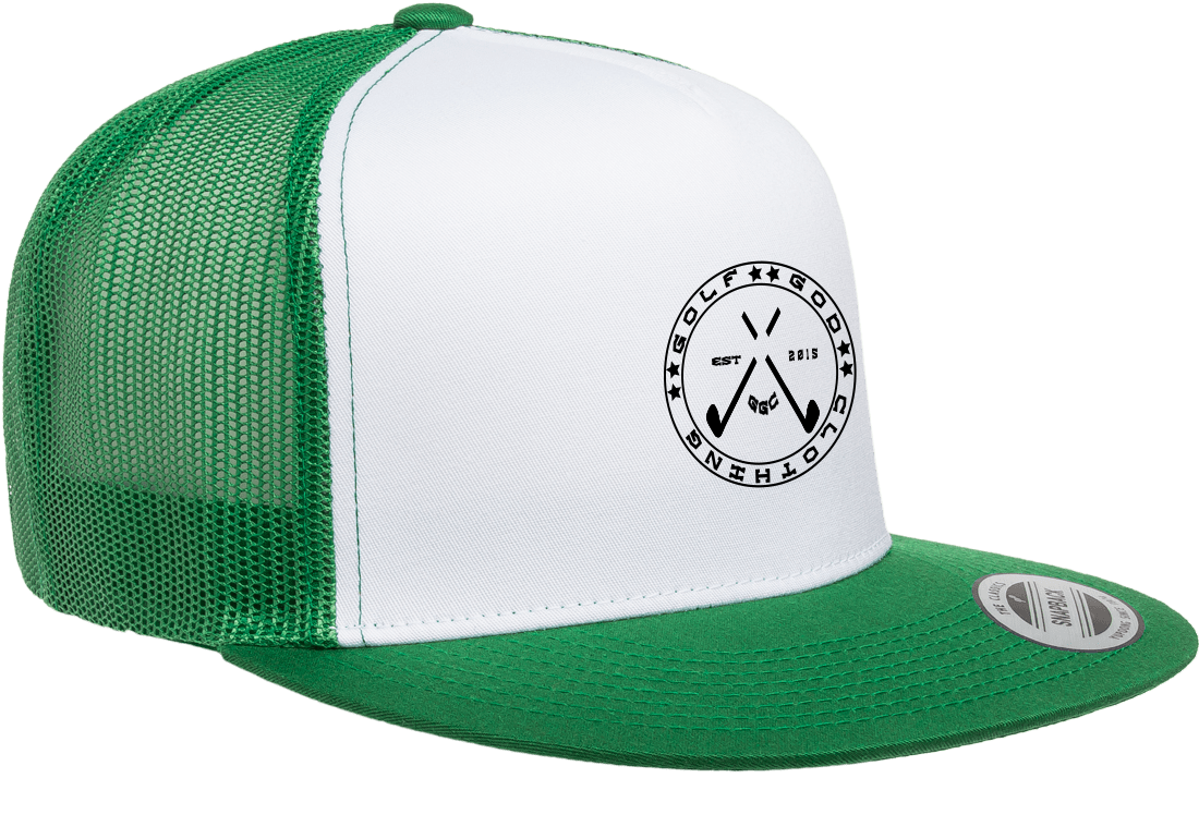 Golf God Clothing Crossed Clubs Badge Snapback - Green