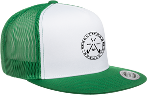 Golf God Clothing Crossed Clubs Badge Snapback - Green