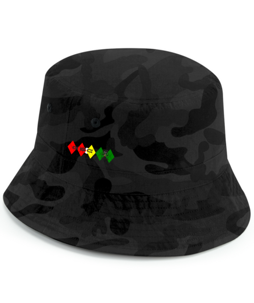 Diamond top bucket hat