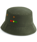 Load image into Gallery viewer, golf god clothing olive green diamonds bucket hat
