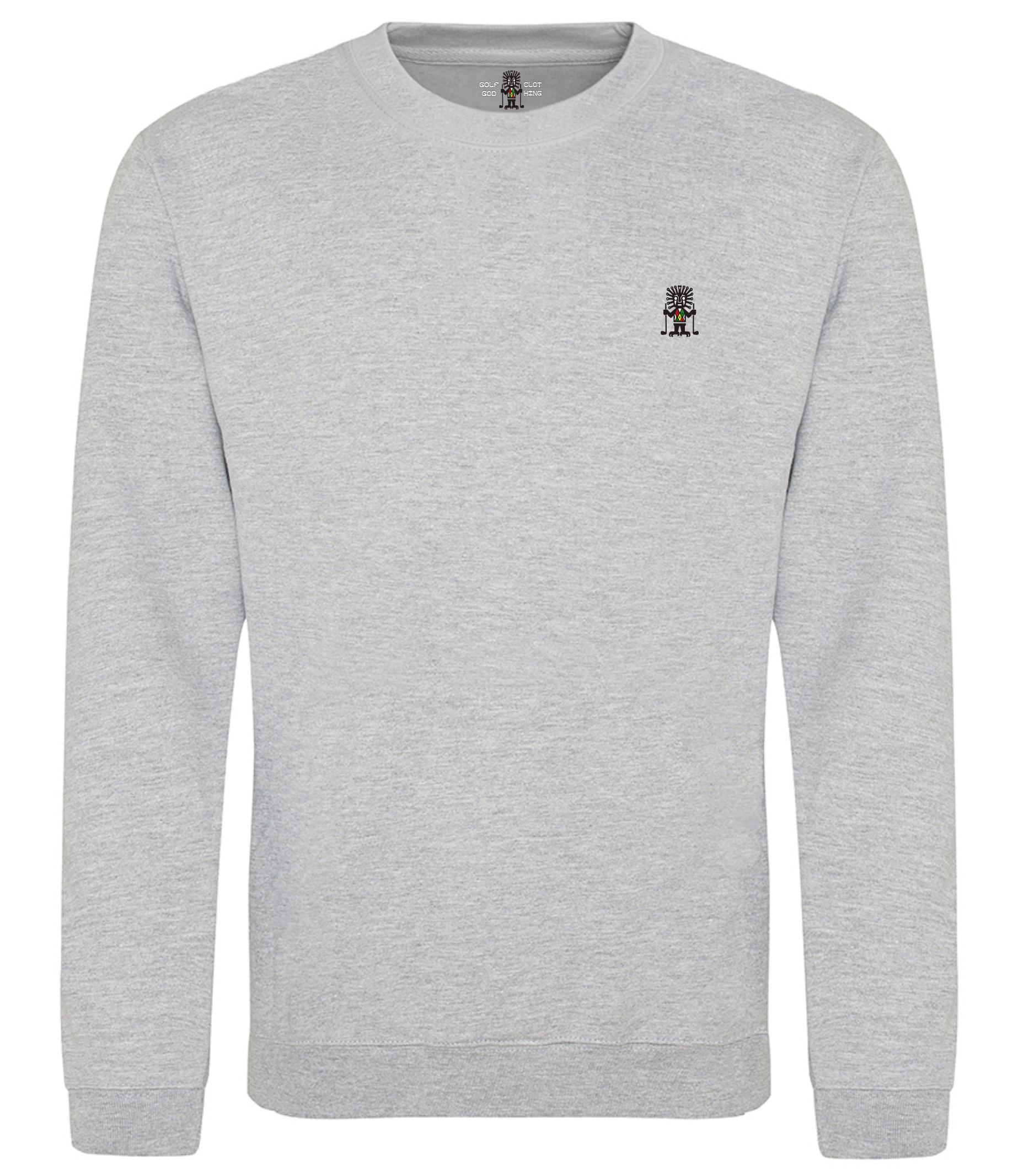 golf god clothing heather grey classic sweater