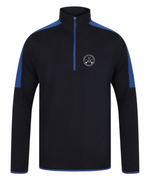 Load image into Gallery viewer, Golf God clothing ultra light crossed clubs quarter zip mid layer 
