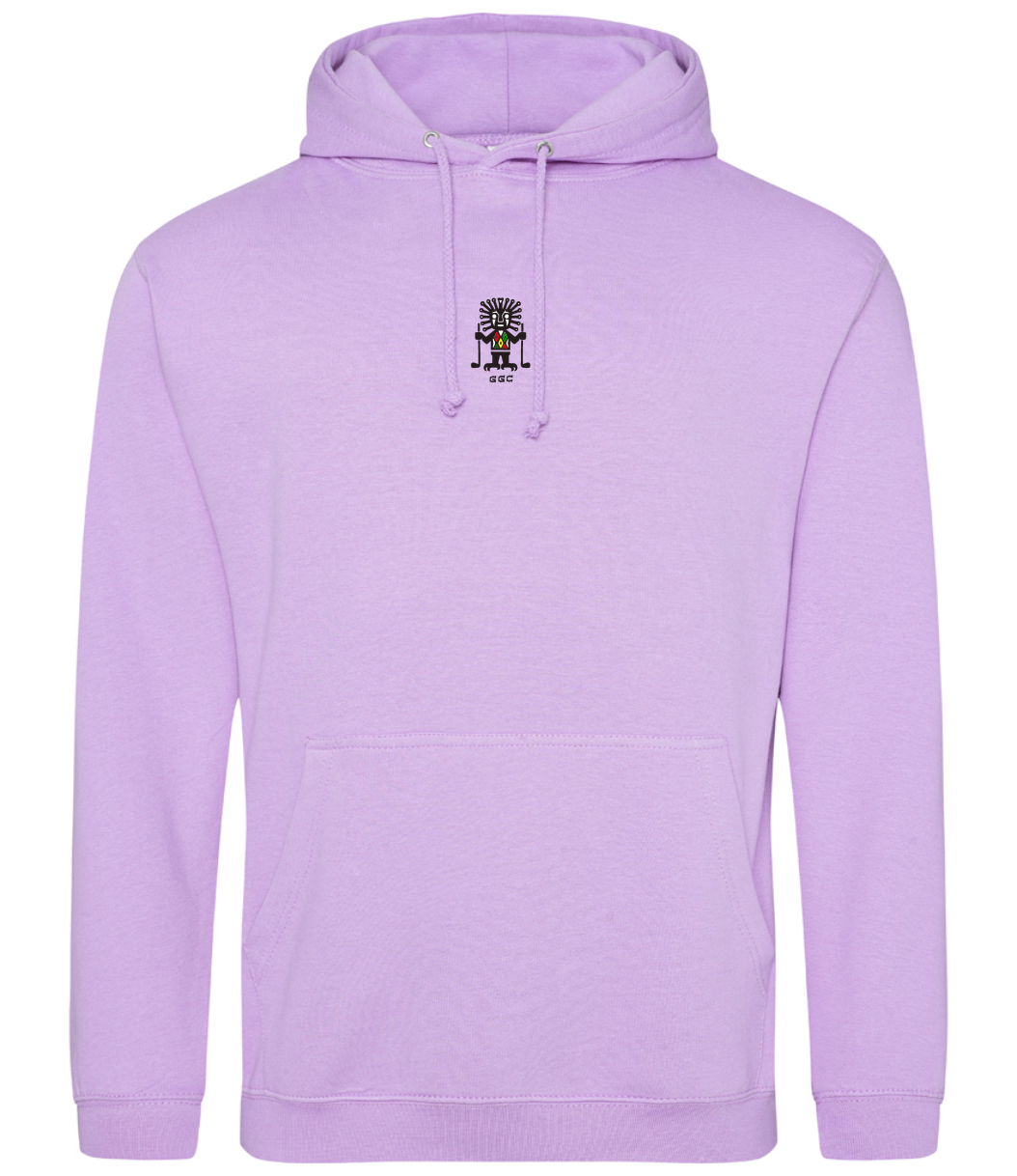Golf god clothing lavender hoodie front 