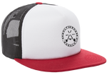 Load image into Gallery viewer, Golf God Clothing Crossed Clubs Badge Snapback - Red
