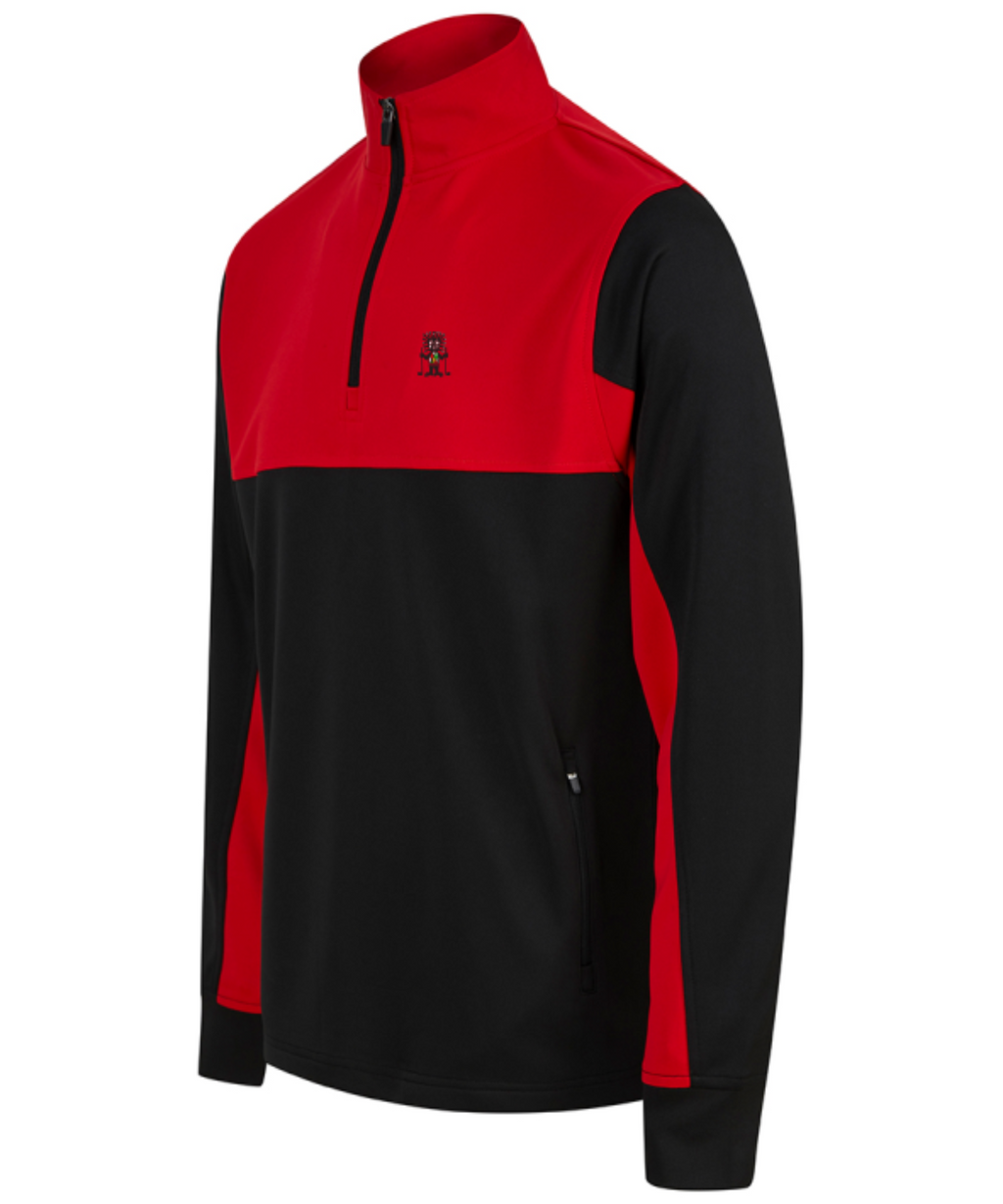 Golf God Black & Red 1/4 Zip Pullover 
