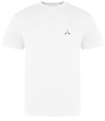 Load image into Gallery viewer, Golf god clothing white crossed clubs t shirt
