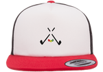 Load image into Gallery viewer, Golf God Clothing Crossed Club Snapback - Red/White 
